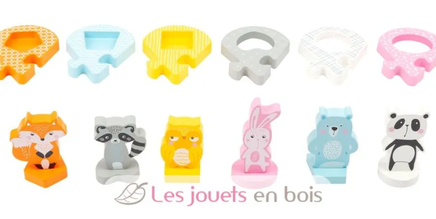 Puzzle à encastrer Pastel - Small Foot company