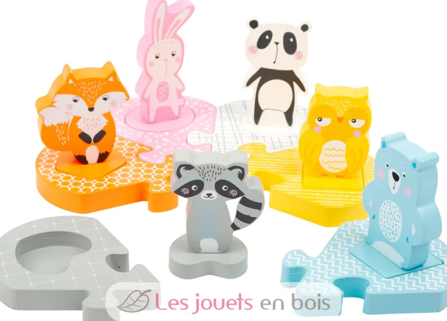 Puzzle à encastrer Pastel - Small Foot company
