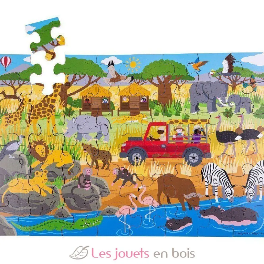 Puzzle géant Aventure africaine - Bigjigs Toys