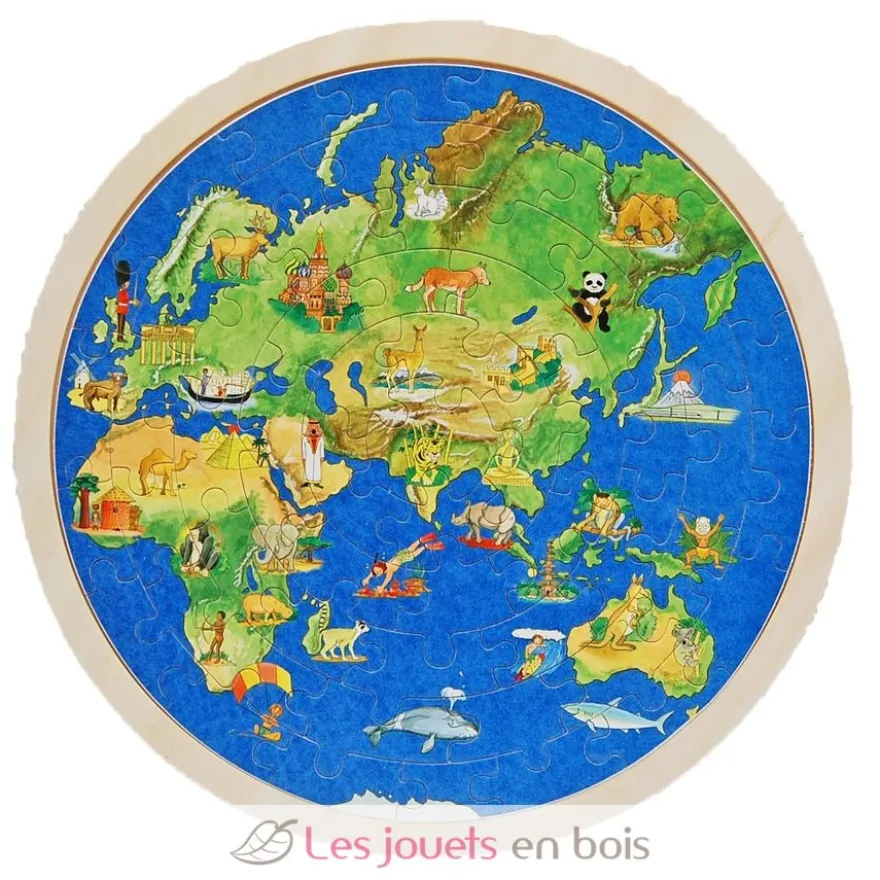 Puzzle globe terrestre - Goki