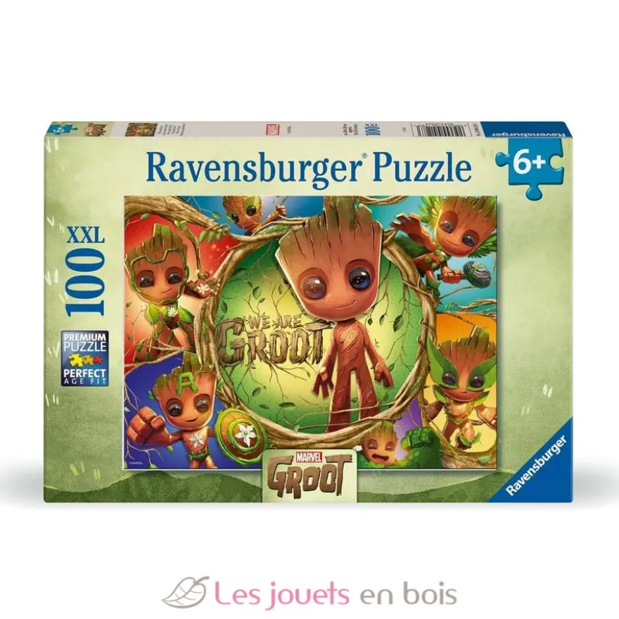 Puzzle Groot Marvel Avengers 100 pcs XXL - Ravensburger