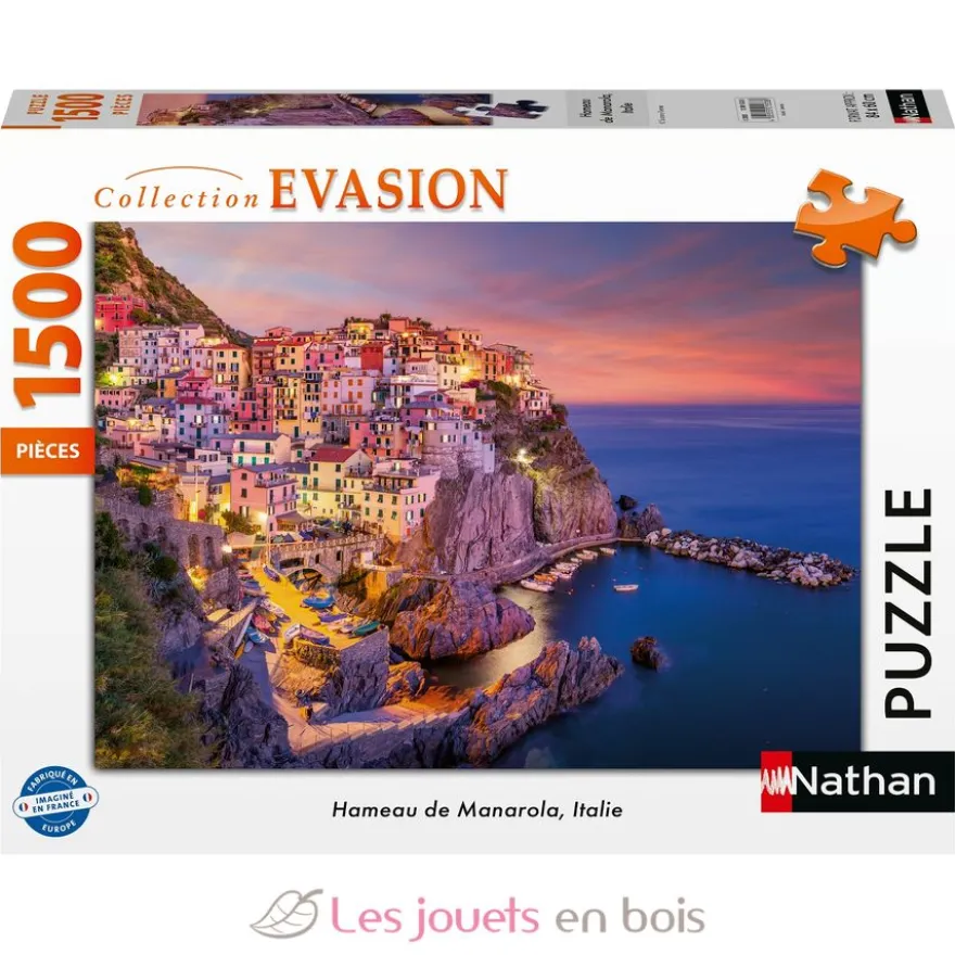 Puzzle Hameau de Manarola 1500 pcs - Nathan