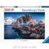 Puzzle Hamnoy Iles Lofoten 3000 pcs - Ravensburger