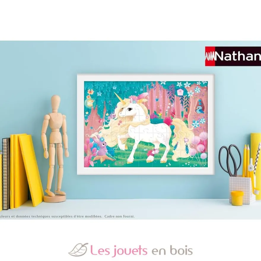 Puzzle Jolie licorne 45 pcs - Nathan