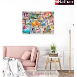 Puzzle Jolis souvenirs Disney 1500 pcs - Nathan