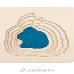 Puzzle 5 lapins en 1 - Hape Toys