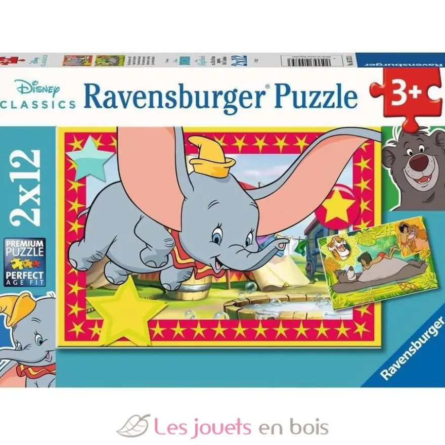 Puzzle L'appel de l'aventure Disney 2x12 pcs - Ravensburger