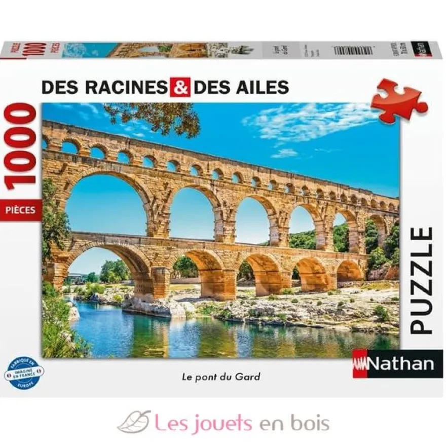 Puzzle Le pont du Gard 1000 pcs - Nathan