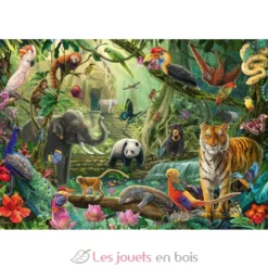 Puzzle Les animaux de la jungle 100 pcs - Schmidt Spiele