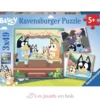 Puzzle Les aventures de Bluey 3x49 pcs - Ravensburger
