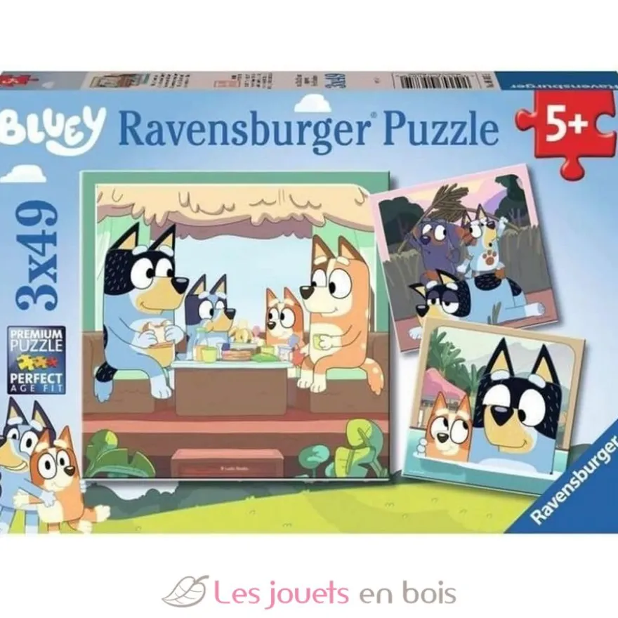 Puzzle Les aventures de Bluey 3x49 pcs - Ravensburger