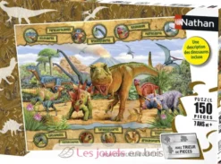 Puzzle Les espèces de dinosaures 150 pcs - Nathan