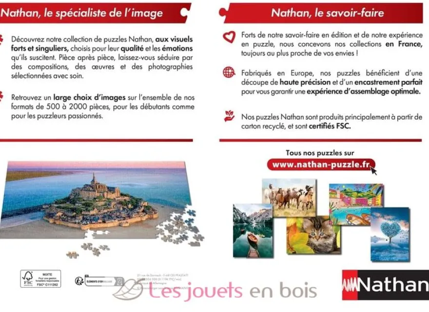 Puzzle Les hospices de Beaune 1000 pcs - Nathan