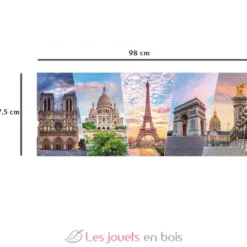 Puzzle Les monuments de Paris 1000 pcs - Nathan