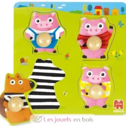 Puzzle Les 3 petits cochons - Goula
