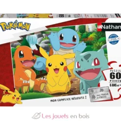 Puzzle Les Pokémon au parc 60 pcs - Nathan