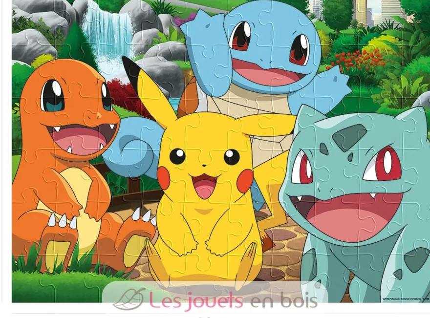 Puzzle Les Pokémon au parc 60 pcs - Nathan