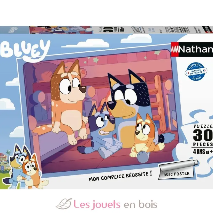 Puzzle L'heure de dormir Bluey 30 pcs - Nathan