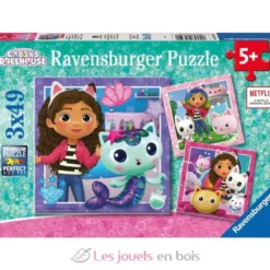 Puzzle L'heure de jouer avec Gabby 3x49 pcs - Ravensburger
