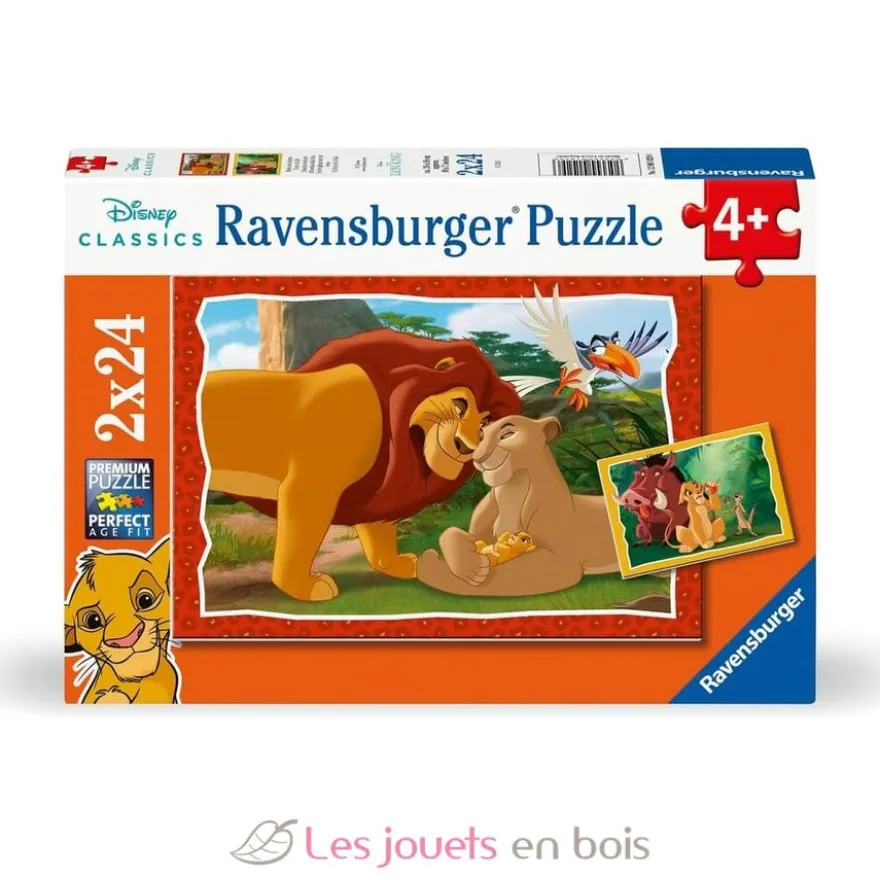 Puzzle L'histoire de la vie Le Roi Lion 2x24 pcs - Ravensburger