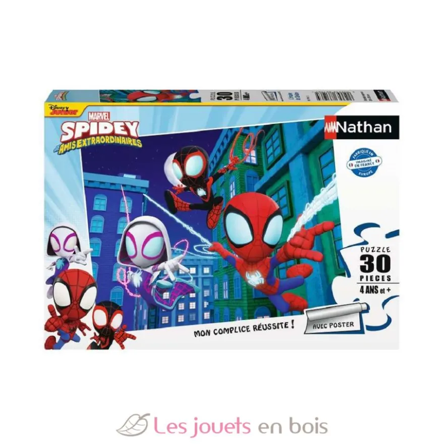 Puzzle L'équipe de Spidey 30 pcs - Nathan