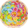 Puzzle mandala Flowers - Bois - Goki