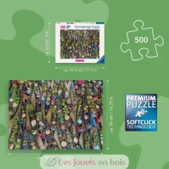 Puzzle Marché flottant en Indonésie 500 pièces - Ravensburger