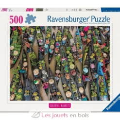 Puzzle Marché flottant en Indonésie 500 pièces - Ravensburger