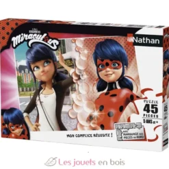Puzzle Marinette vs Lady Bug 45 pcs - Nathan