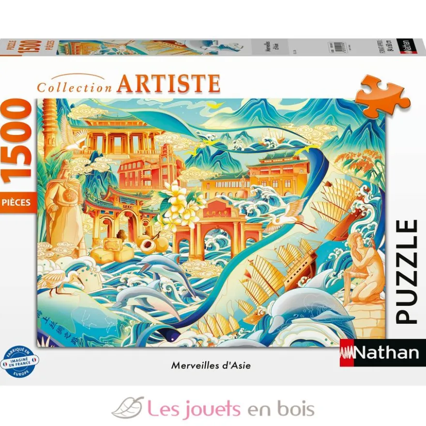 Puzzle Merveilles d'Asie 1500 pcs - Nathan