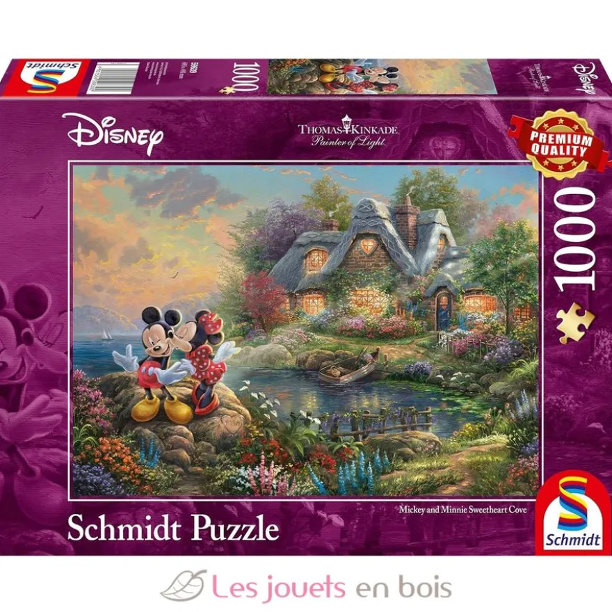 Puzzle Mickey et Minnie amoureux 1000 pcs - Schmidt Spiele