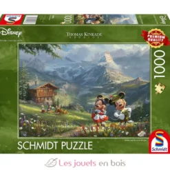 Puzzle Mickey et Minnie dans les Alpes 1000 pcs - Schmidt Spiele