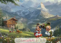 Puzzle Mickey et Minnie dans les Alpes 1000 pcs - Schmidt Spiele