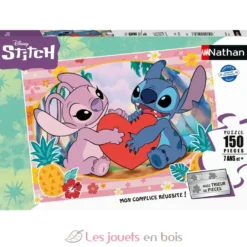 Puzzle Moment en amoureux Stitch 150 pcs - Nathan