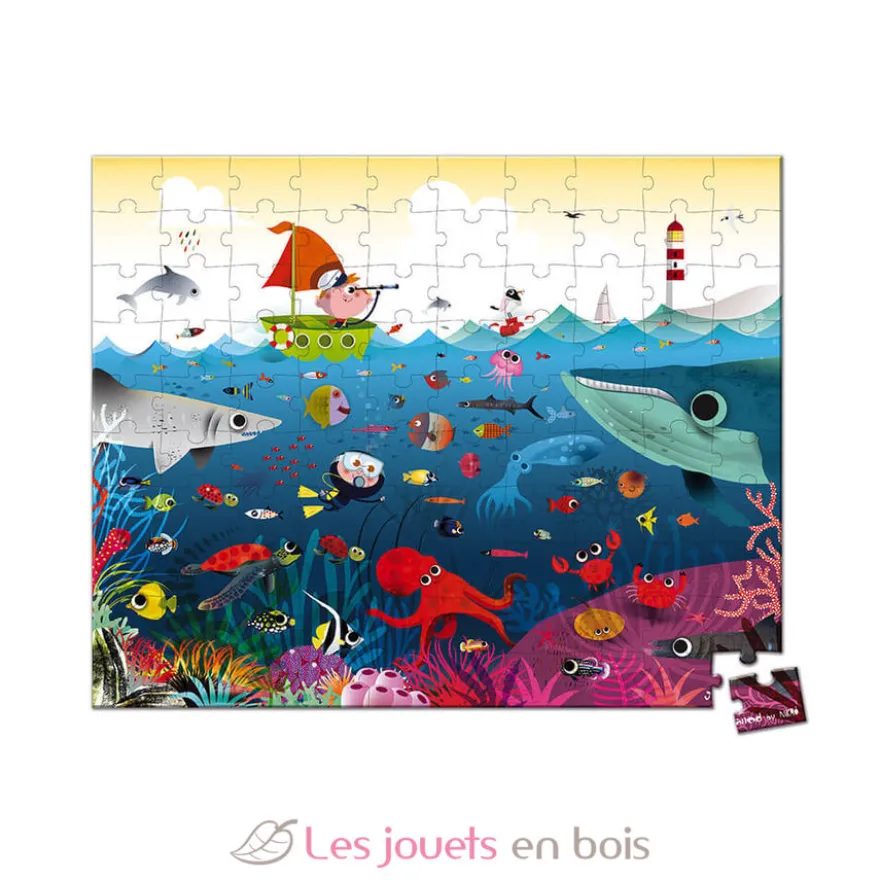 Puzzle Monde sous-marin 100 pcs - Janod