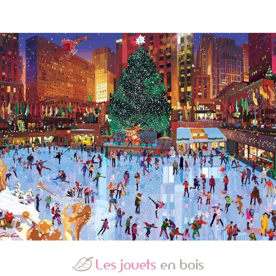 Puzzle Noël au Rockefeller Center 1000 pcs - Ravensburger