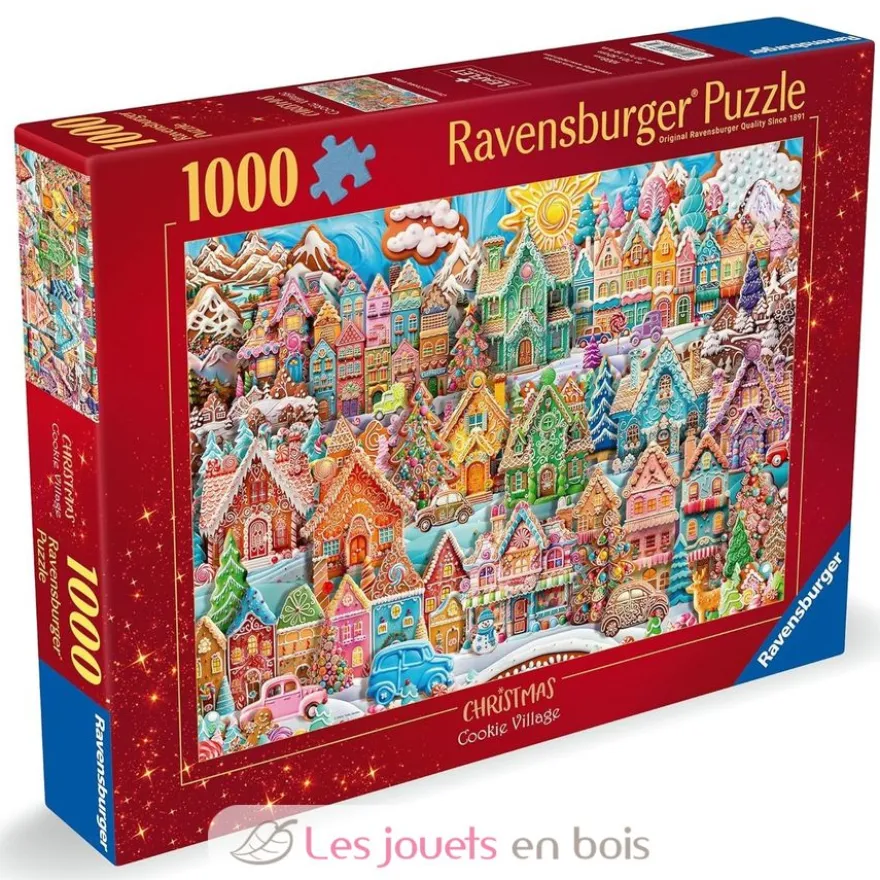 Puzzle Noël 1000 pièces - Noël au village des cookies - Ravensburger