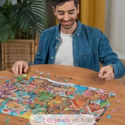 Puzzle Noël 1000 pièces - Noël au village des cookies - Ravensburger