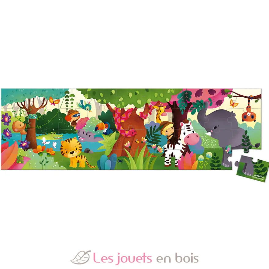 Puzzle panoramique Jungle 36 pcs - Janod