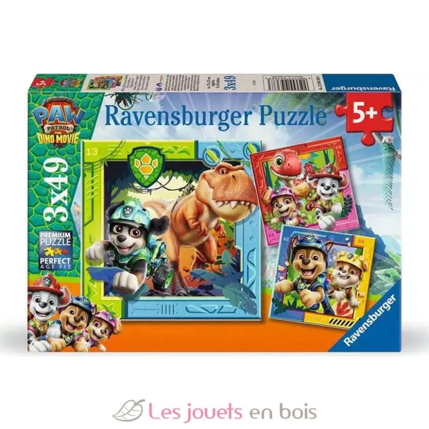 Puzzle Pat'Patrouille Mission Dino 3x49 pcs - Ravensburger