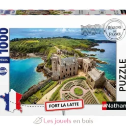 Puzzle 1000 pièces - A la découverte du Fort La Latte - Collection Régions de France - Nathan