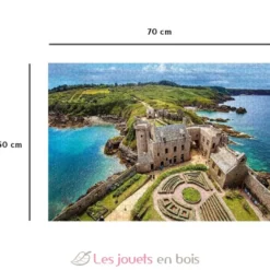 Puzzle 1000 pièces - A la découverte du Fort La Latte - Collection Régions de France - Nathan