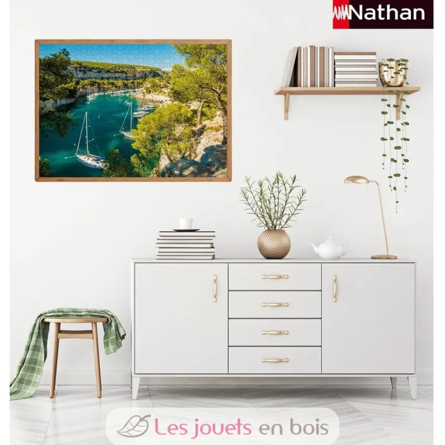 Puzzle 1000 pièces - Calanque de Port-Miou - Collection Régions de France - Nathan