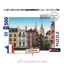 Puzzle 500 pièces - La ville de Bayonne - Collection Régions de France - Nathan