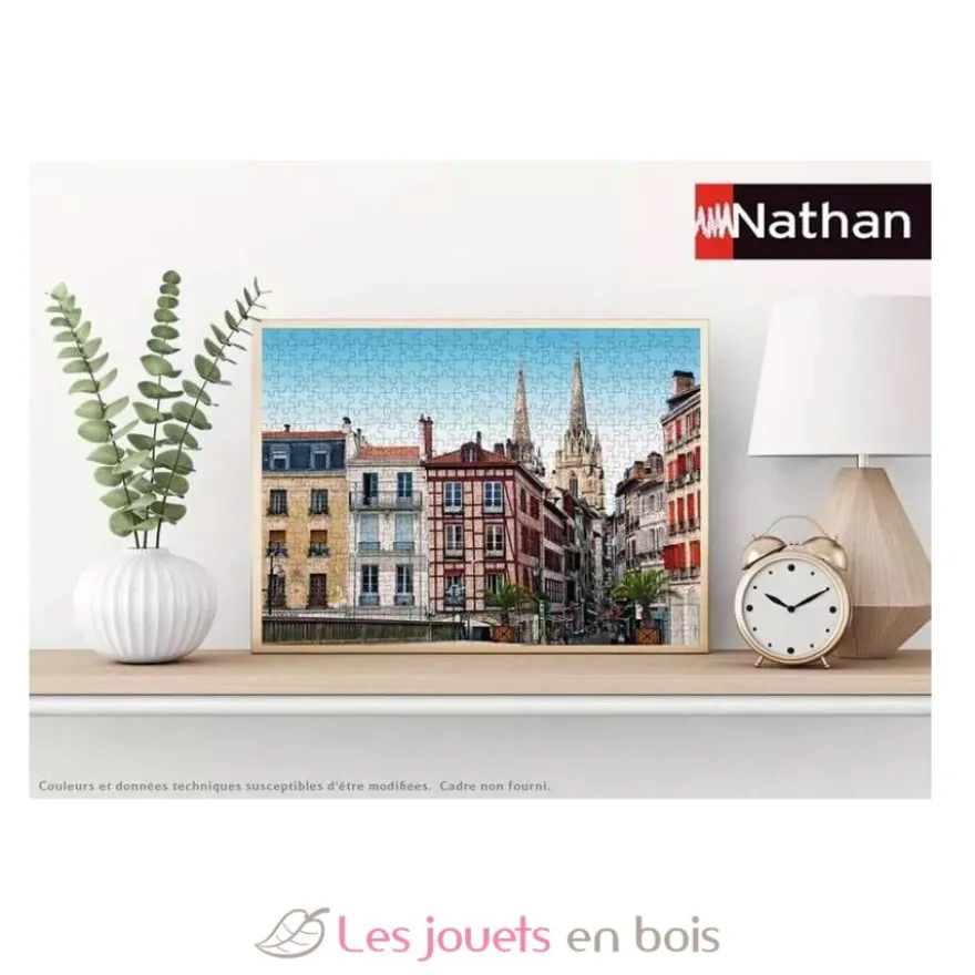 Puzzle 500 pièces - La ville de Bayonne - Collection Régions de France - Nathan
