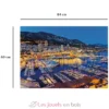Puzzle 1500 pièces - Une nuit au port de Monaco - Collection Régions de France - Nathan