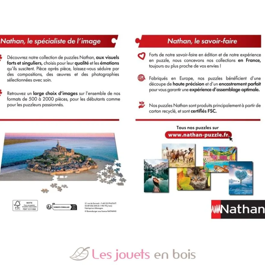 Puzzle Plage de Palombaggia 1000 pcs - Nathan