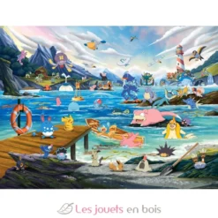 Puzzle Pokémon Aquali et Marine tempérée 1000 pcs - Ravensburger