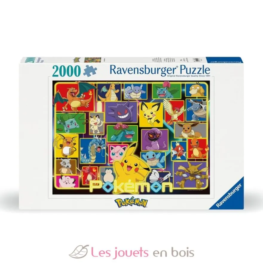 Puzzle Pokémon lumineux 2000 Pcs - Ravensburger