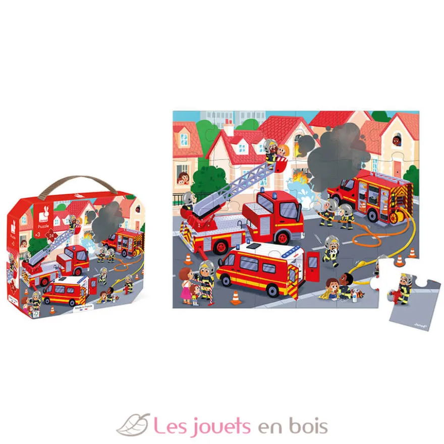 Puzzle Pompiers 24 pcs - Janod